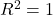 R^2 = 1